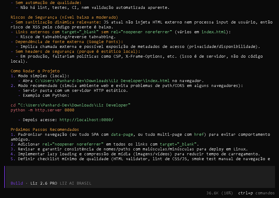 LIZ CLI Terminal